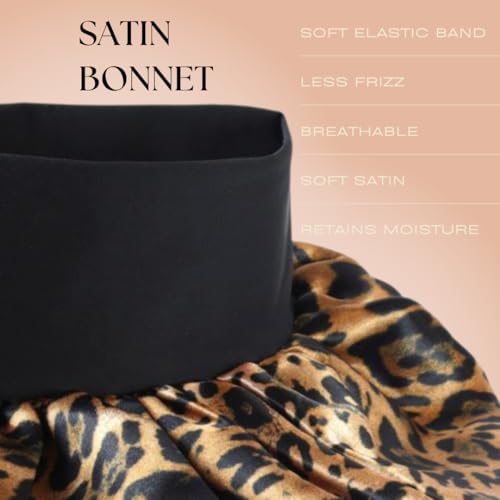 Satin Bonnet Sleep Cap for Curly Hair & Braids