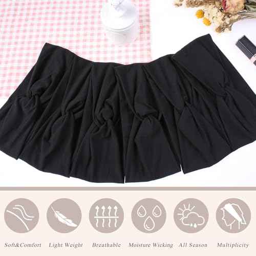 XTREND 6 Pcs Women's Headbands Twisted Cross Elastic Head Bands Yoga Workout Headband Non-Slip Sweat Soft Headbands Solid Color Simple Versatile Hair Accessory Hairbands