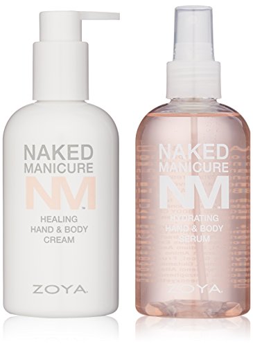 ZOYA Naked Manicure Healing and Hydrating Dry Skin Hand and Body System, Cream & Serum