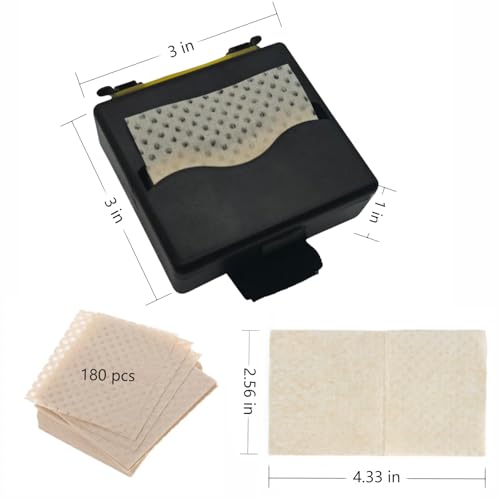 Heat-Resistant Hair Perm Papers Set with Wristband Dispenser Box (180 Pcs)