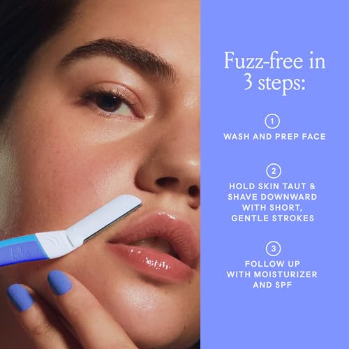 Waterpark Edition Billie Face Razor for Women Dermaplaning - 1 Handle & 3 Refills