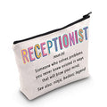 POFULL Receptionist Gift Receptionist Definition Cosmetic Bag Clerical Worker Gift (Receptionist Cosmetic Bag)