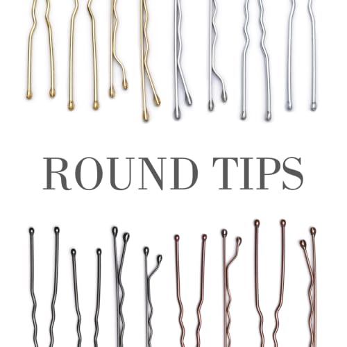 Black U-Shaped Hair Pins Set - 200pcs Bobby Pins for Women & All Hair Types