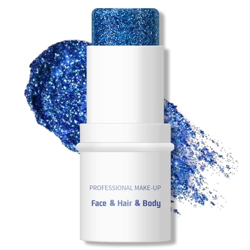 Blue Chunky Glitter Stick for Face & Body