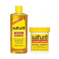 Sulfur8 Anti-Dandruff Clarifying Hair & Scalp Care Shampoo 7.5 oz + Conditioner 2 oz Duo ? Medicated Flake Control & Itch Relief with Sulfur & Salicylic Acid for Scalp Health