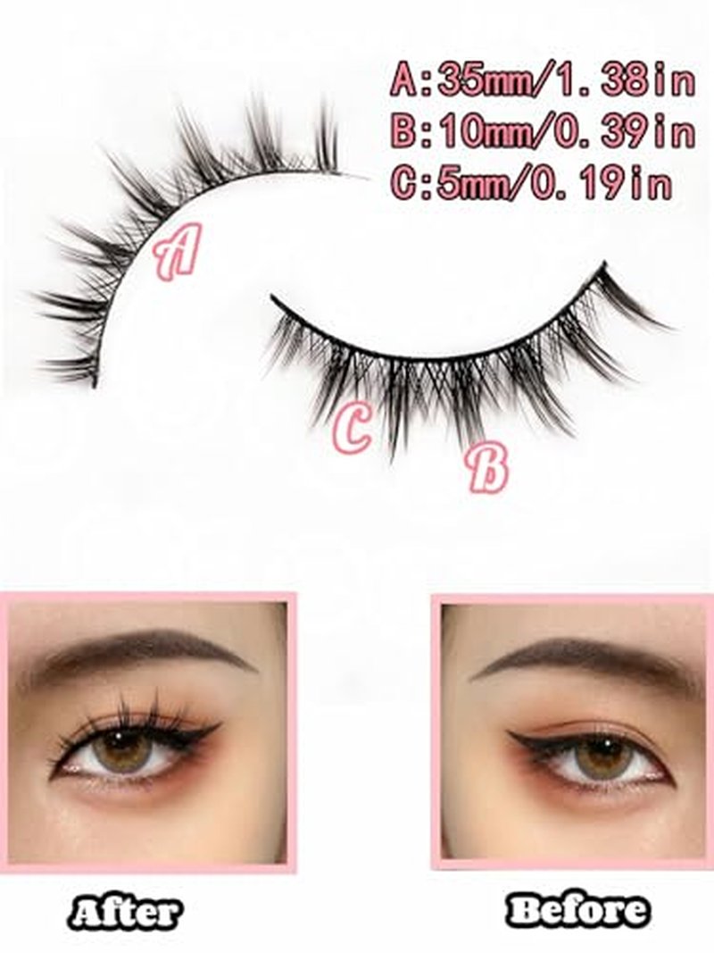 10 Pairs Spiky Anime False Eyelashes for Cosplay & Parties