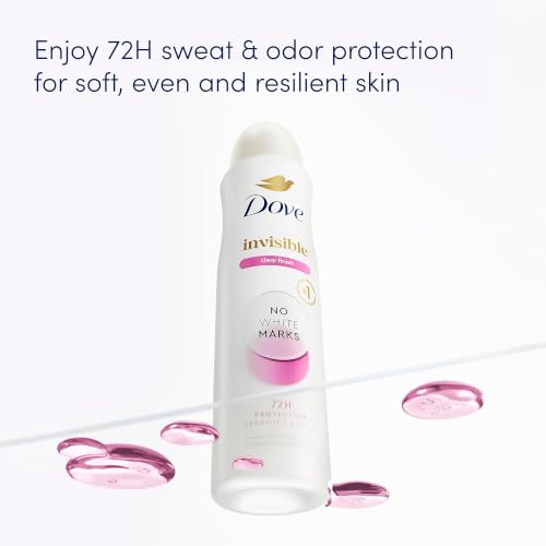 Dove Invisible Clear Finish Antiperspirant Deodorant, 72H Protection