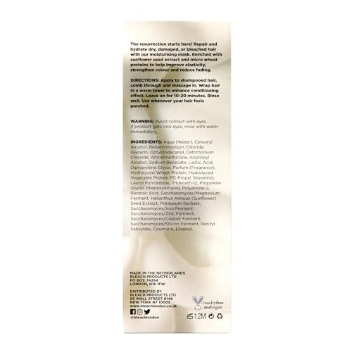 Bleach London Reincarnation Hair Mask - Bond Restoring Treatment 6.76 oz