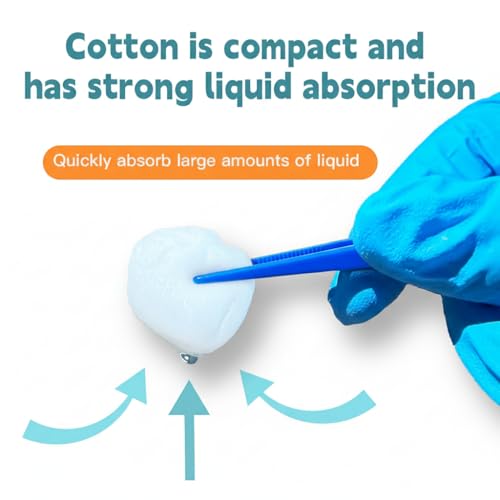 Sterile Wound Care Cotton Balls - 100% Pure Cotton, Individually Packaged