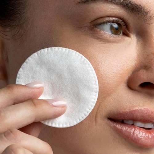 Cliganic Cotton Rounds for Face - Makeup Remover Pads, 200 Count (2 Packs of 100)
