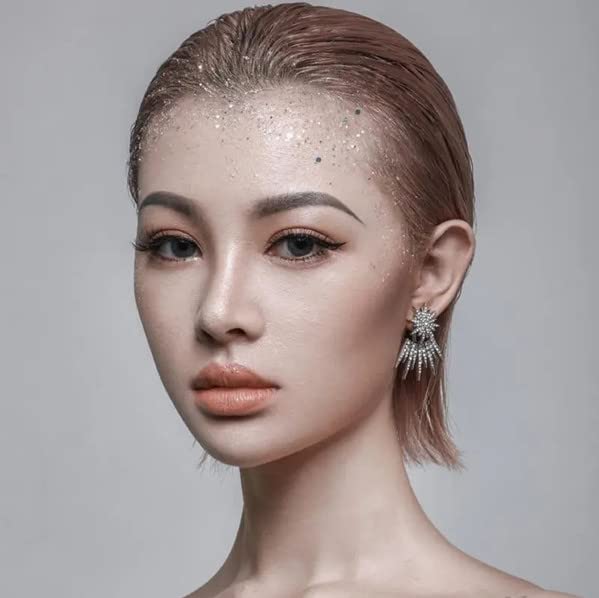 Go Ho Silver Glitter Spray for Hair & Body - 10g Holographic Sparkle