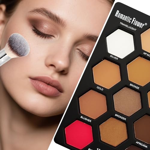 Joyeee Baked Face Palette - Contour, Highlight & Blush Makeup