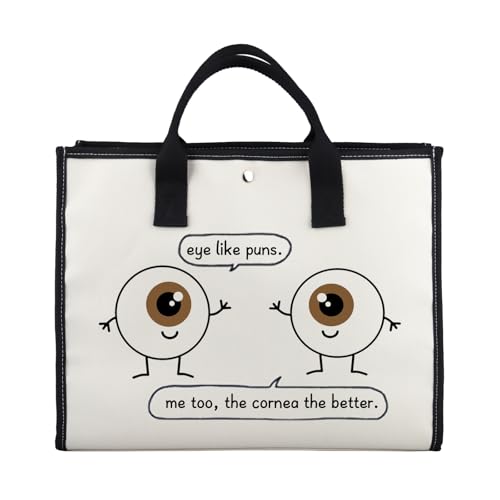 G2TUP Eye Doctor Gift Eye Like Puns Makeup Bag Optometrist Ophthalmologist Cosmetic Bag Optician Gift Optometry Zipper Travel Bag (Eye Like Puns TT)