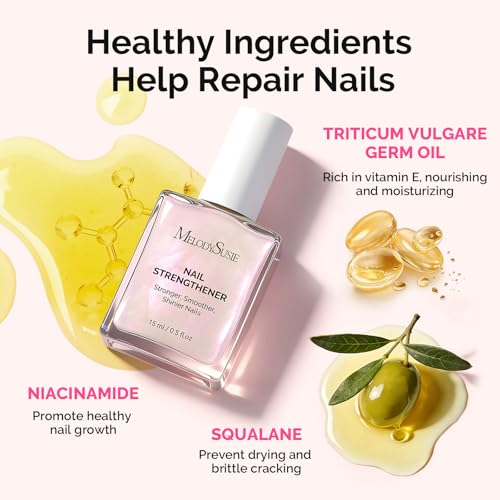 MelodySusie Nail Strengthener & Growth Treatment - Ridge Filling Base Coat 15ml