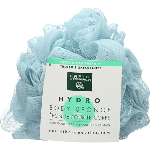 Earth Therapeutics Hydro Body Sponge with Hand Strap - Blue