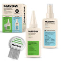 MAYDAY Treatment & Home Defense Kit: Bed & Furniture Spray + Lice Treatment + Comb
