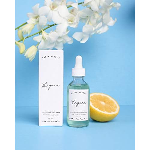 Earth Harbor | LAGUNA Replenishing Body Serum - Smoothes Complexion | Sea Botanicals & Blue Yarrow | 100% Plant-Based + Sustainable | 2 fl oz