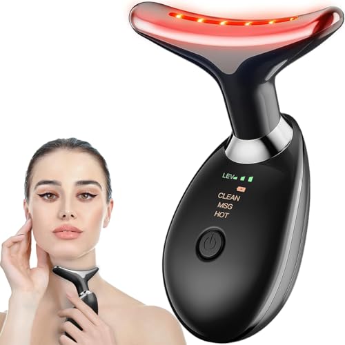 Red Light Therapy Face & Neck Massager for Anti-Aging Skin Rejuvenation