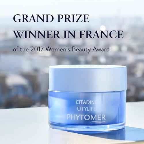 PHYTOMER Citylife Face and Eye Contour Cream | Soothing Facial Cream Protects and Repairs Dull Skin | Hydrating and Lifting for Tired Skin | 50ml