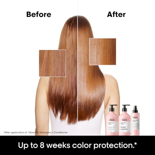 L'Oreal Professionnel Paris Vitamino Color Shampoo - Protects & Preserves Hair Color, Prevents Damage, Adds Vibrancy & Enhances Shine