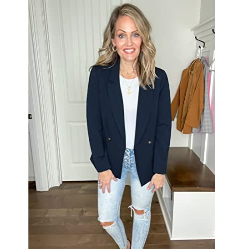 luvamia Blazer Jackets for Women Work Casual Office Long Sleeve Fashion Dressy Business Outfits