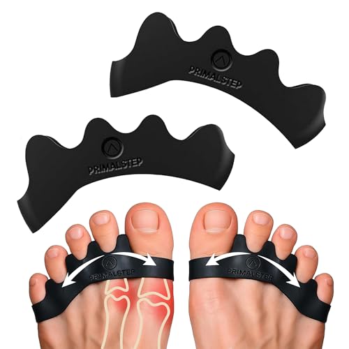 PrimalStep Toe Separators for Bunions, Plantar Fasciitis & Foot Pain