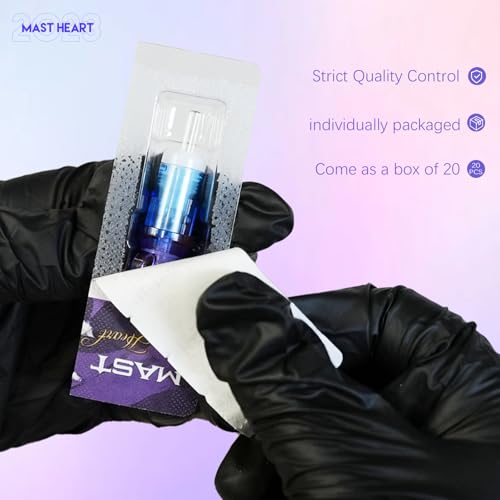 Mast Heart Tattoo Needle Cartridges 20-Pack Mixed Fine Line Set
