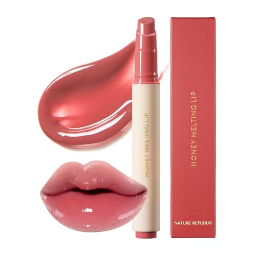 Nature Republic Honey Melting Lip Stick 07 Lychee - Hydrating Gloss