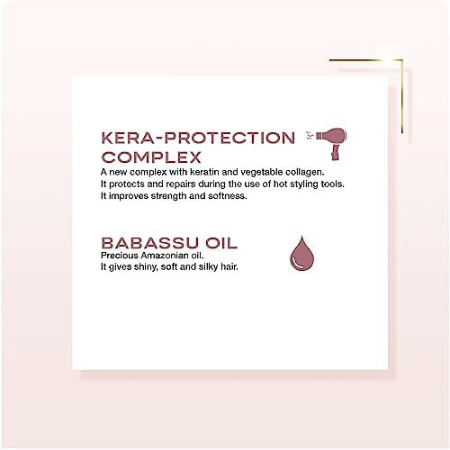 ALFAPARF MILANO Lisse Design Keratin Therapy Hair Serum - Anti-Frizz Control - Smoothing - Heat Protection and Damaged Hair Treatment - Leave-In Collagen and Keratin Protein Serum (4.23 fl oz)