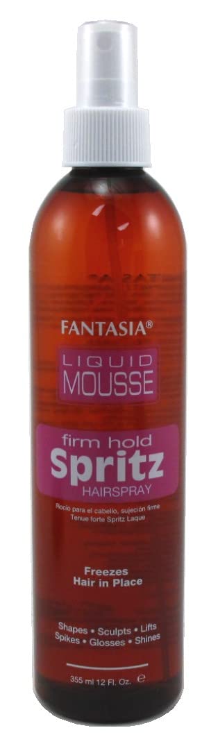 Fantasia Spritz Liquid Mousse 10 Ounce Bonus Pump (Firm) (295.7ml) (3 Pack)