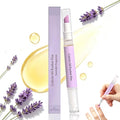 Brenqe 2-in-1 Purple Cuticle Oil Pusher Pen for Dry Nails & Hangnails - Moisturizing