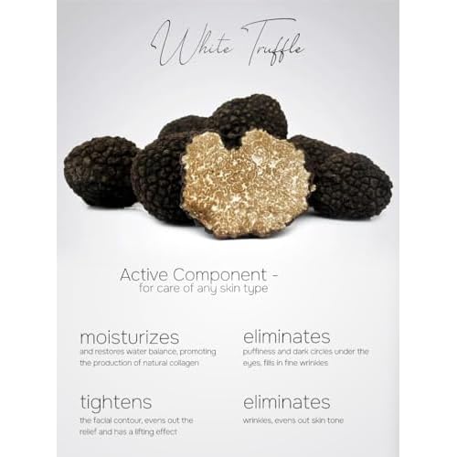 SADOER White Truffle Skincare Set for Women, 6-Piece Facial Care Routine with Cleanser, Toner, Lotion, Cream, Eye Cream & Sleep Mask, Hydrating Nourishing Beauty Gift Set