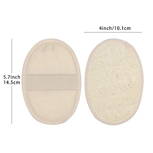 10-Pack Natural Luffa Loofah Sponge - Body Exfoliator