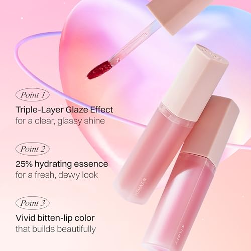 Holika Holika Heart Crush Bare Glaze Lip Tint - Long-Lasting Moisture & High Shine