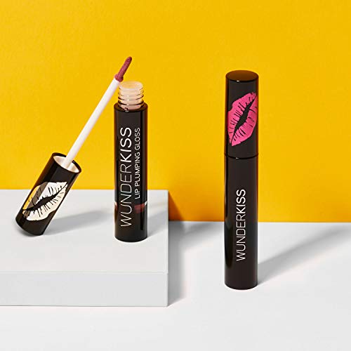 WUNDERBROW LIPS Makeup Lip Plumping Lip Gloss Berry Pink With Collagen and Hyaluronic Acid For Natural Glossy Plumper Lips, Wunderkiss