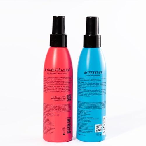 Keratin Complex - Blow Dry Essential Curl Kit - Keratin Obsessed, 5 fl oz + KCTEXTURE Leave-In Conditioner, 5 fl oz