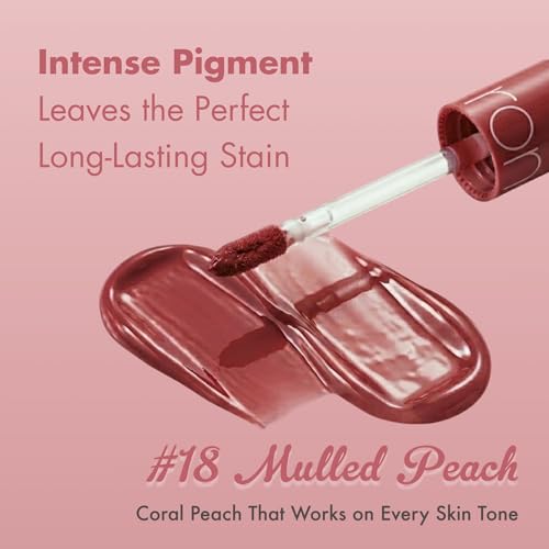 rom&nd Juicy Lasting Tint #18 Mulled Peach - K-Beauty Lip Stain