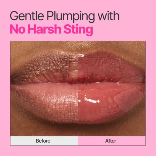 fwee 3D Voluming Lip Gloss - Dirty Cola 70% Pigment, High Shine, Long-Lasting Moisturizing Gel, 5.3g