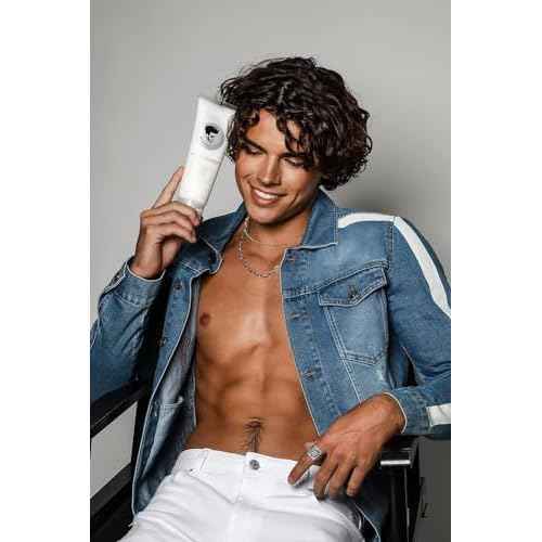 Avenue Man Curl Defining Cream - Unscented Hold Forming Curl Cream for Men with Keratin, Acai & Herbal Extracts - Frizz Control, Humidity Resistant, Lightweight Texture - Curly Hair Products for Men