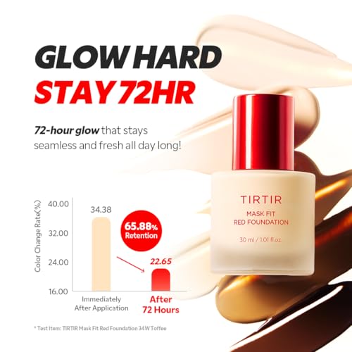TIRTIR Mask Fit Red Foundation #21N Ivory 1.01 Fl Oz