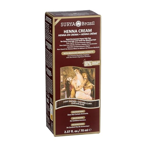 Surya Brasil Henna Cream Light Brown Hair Dye 2.31oz