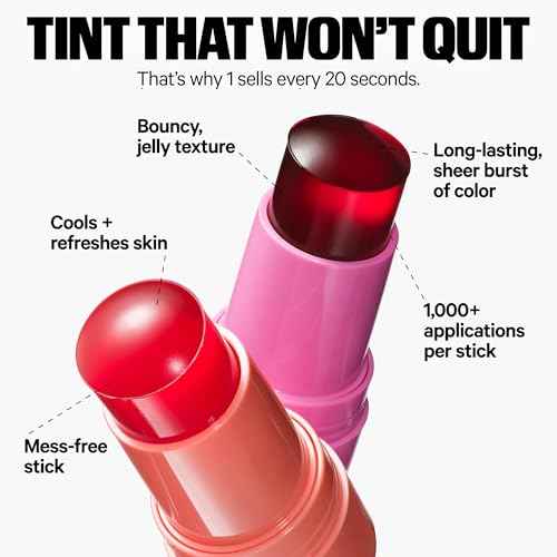 Milk Makeup Cooling Water Jelly Tint ? Sheer Lip + Cheek Stain with Vegan Collagen, Seawater + Aloe ? Hydrating, Long-Lasting, Buildable Lip Tint + Blush