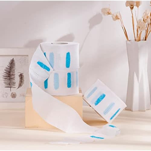 2Rolls Disposable Barber Neck Strip Neck Band Barber Neck Paper Hairdressing Stretchy Wrap Strip Hair Cutting Supplies