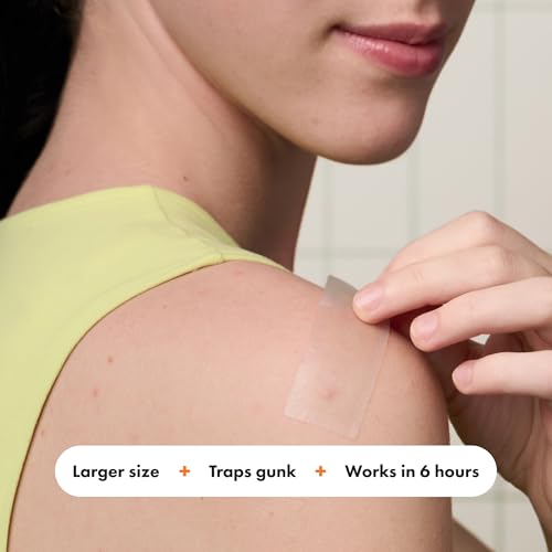 Mighty Patch Surface Large Acne Patches, 10 Count Hydrocolloid Strips