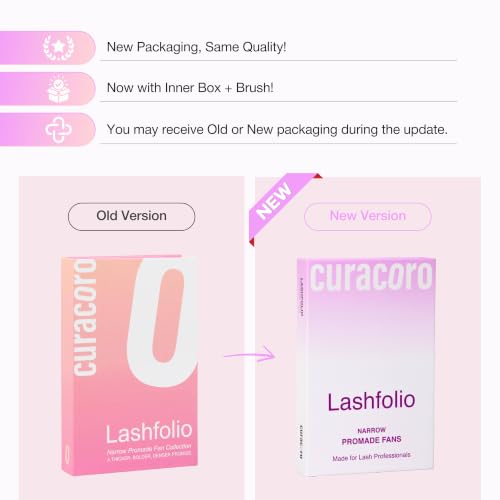 Curacoro LashFolio Narrow Promade Fans 8D-0.05 C Curl 12mm - High Volume Lash Extensions