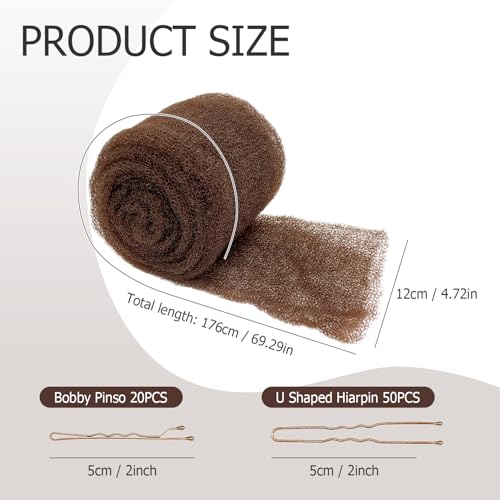 Hair Bun Maker Kit - Sponge Padding & 70 Bobby Pins