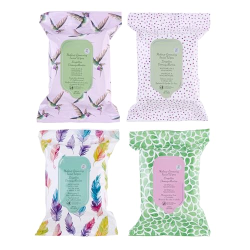 120pc Makeup Remover Wipes Variety Pack - 4 Nourishing Formulas