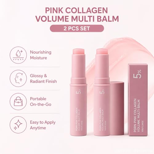 PDRN Collagen Multi Balm Stick - Anti-Aging Eye & Neck Moisturizer (2-Pack)