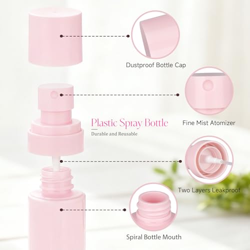 Travel Spray Bottles 3-Pack (60ML, 80ML, 100ML) - Fine Mist