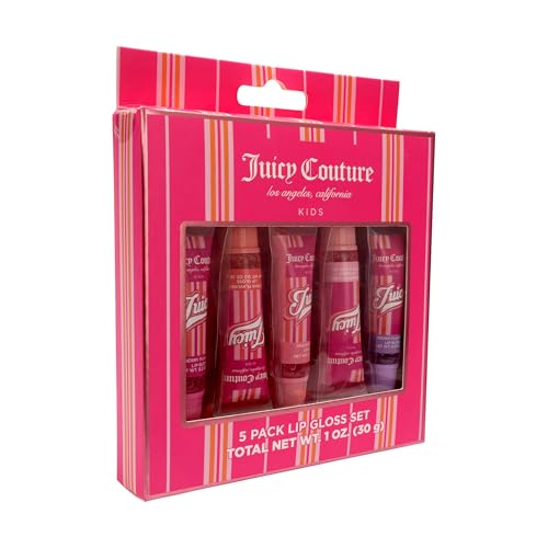 Juicy Couture Lip Gloss Set – 5 Shades for Tweens & Teens